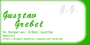 gusztav grebel business card
